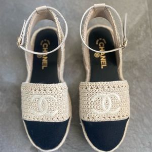 CHANEL ESPADRILLE w Ankle Strap 😍😍😍😍